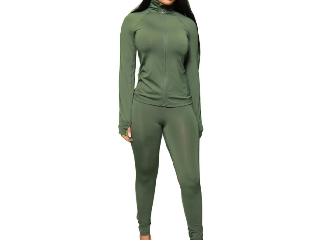 Effortless 2 PC SET (OLIVE) - She's Bae Boutique