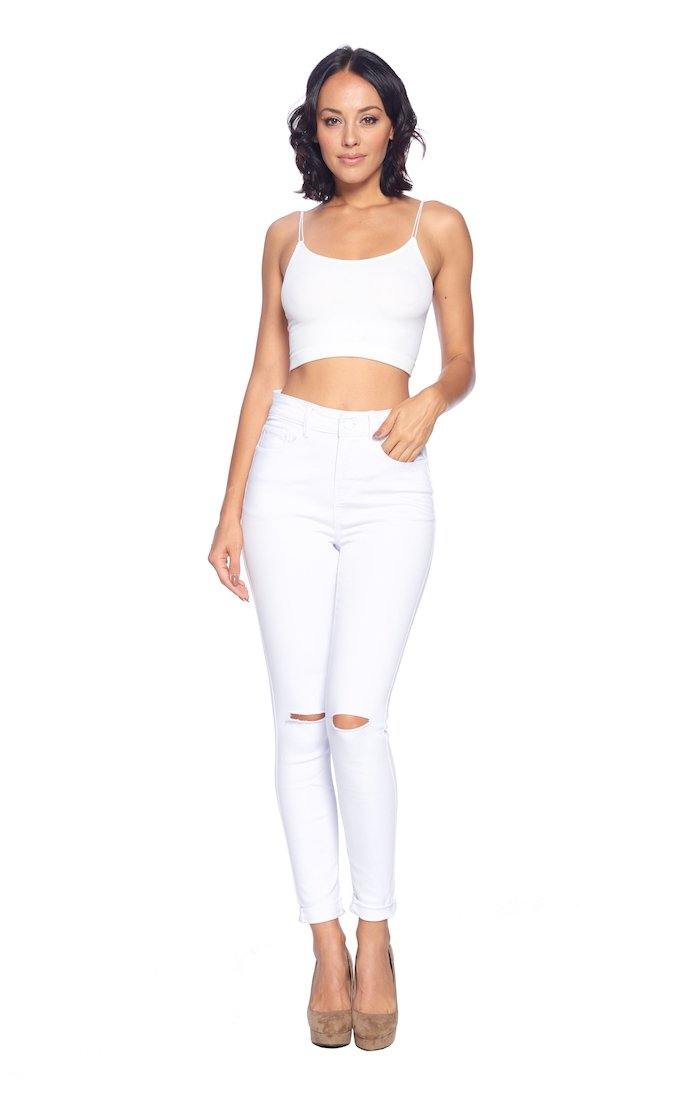 Classic White Jeans - She's Bae Boutique