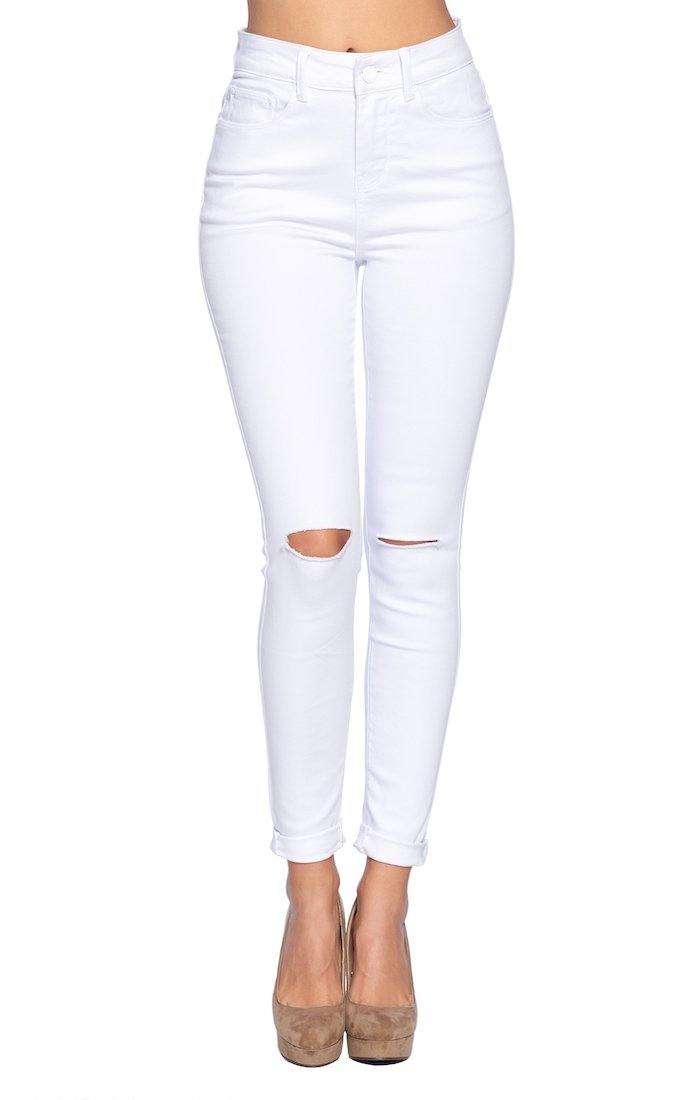 Classic White Jeans - She's Bae Boutique