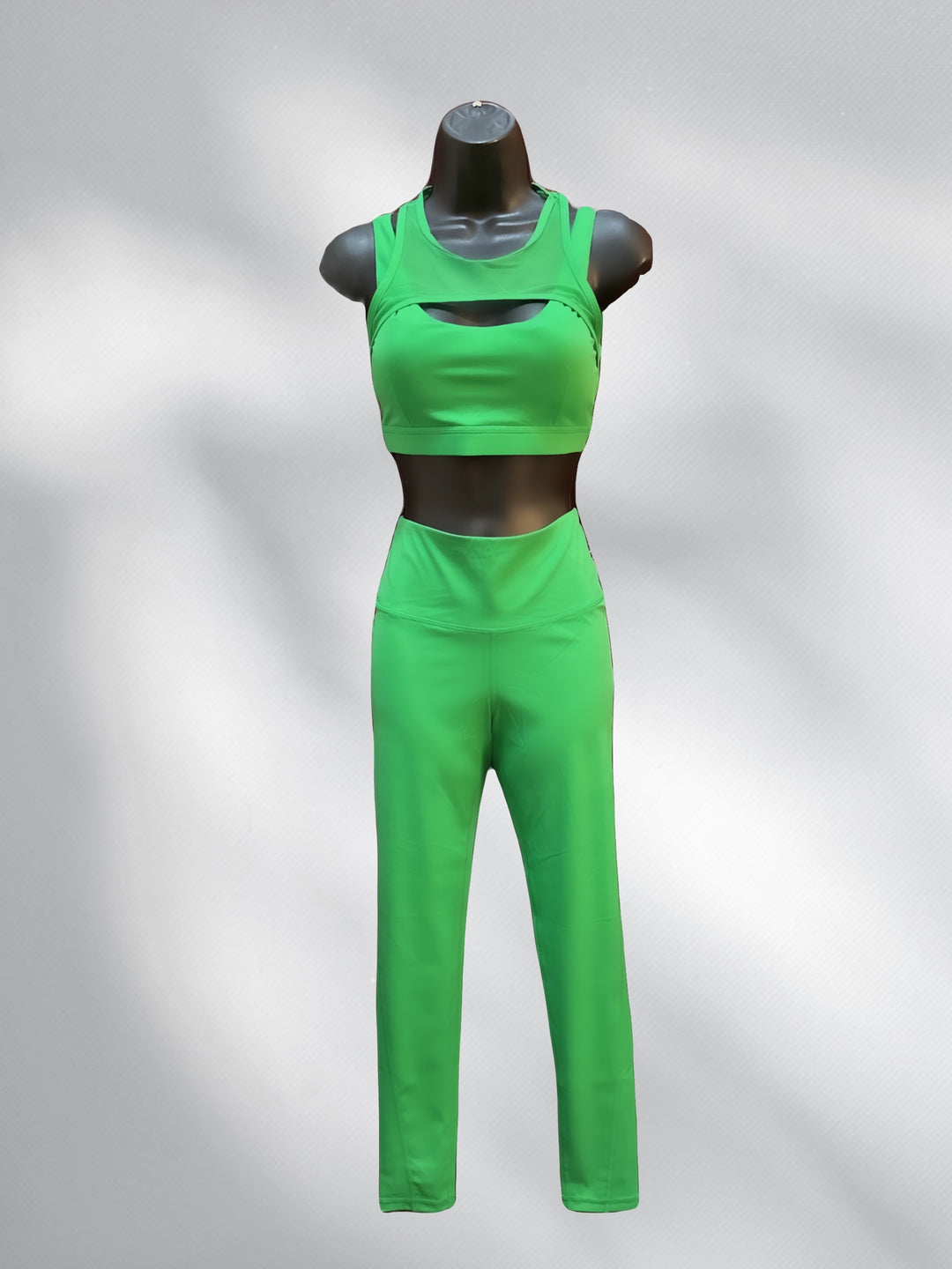 Vivid Green Harness Sports Bra