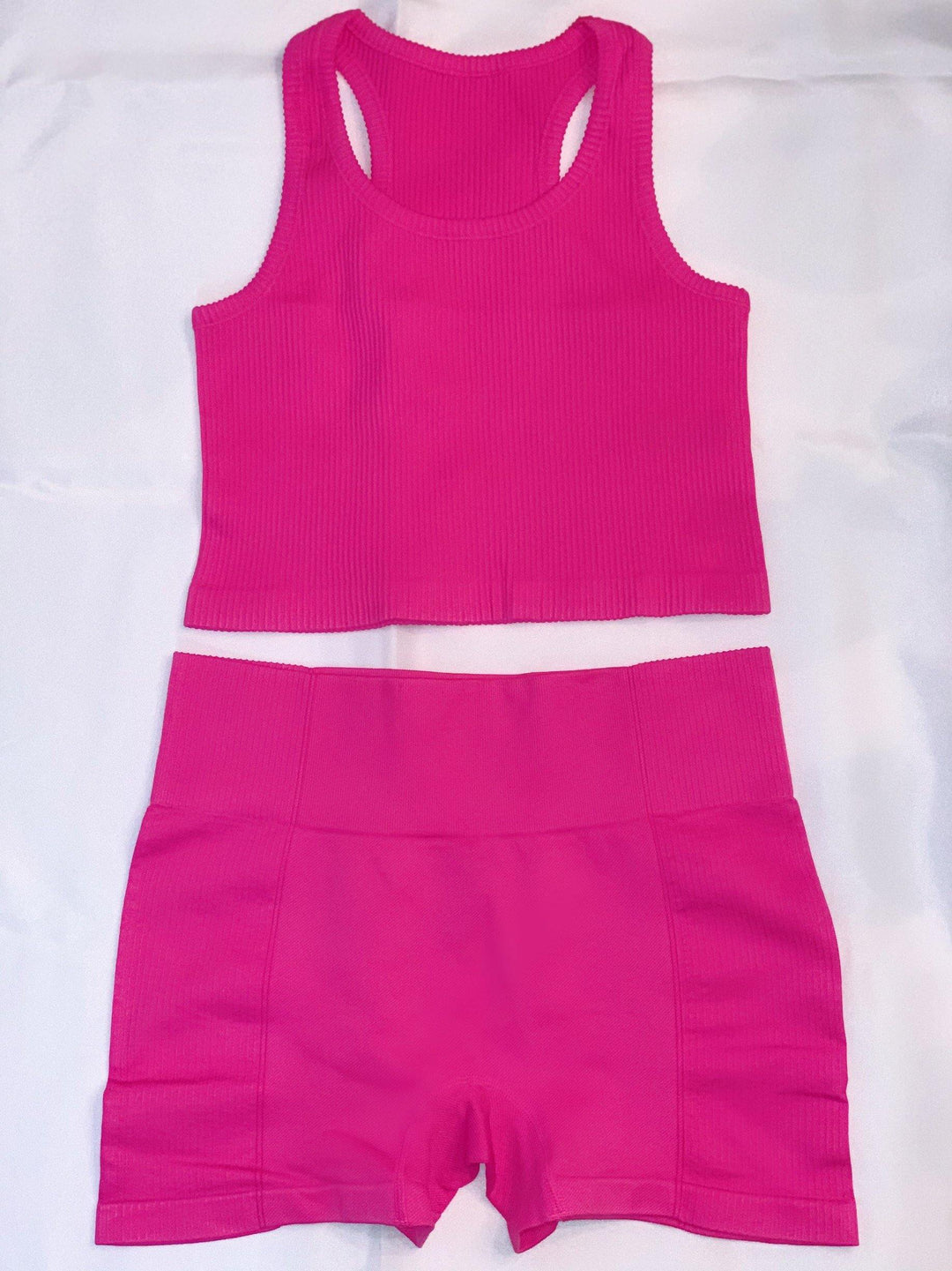 Ribbed & Fuchsia Set - She's Bae Boutique