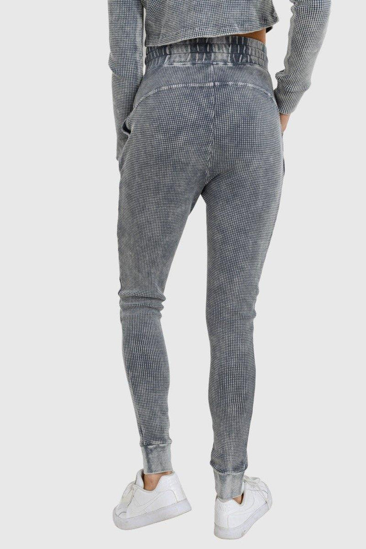 Grey Waffle Joggers  2PC Set