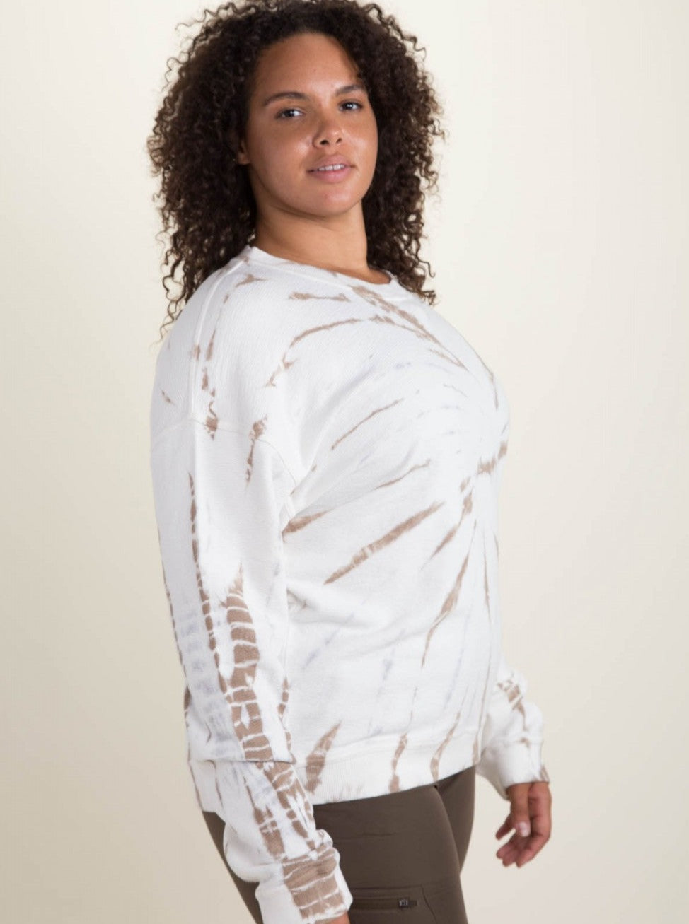 Tie-Dye Swirl Sweater- Curvy