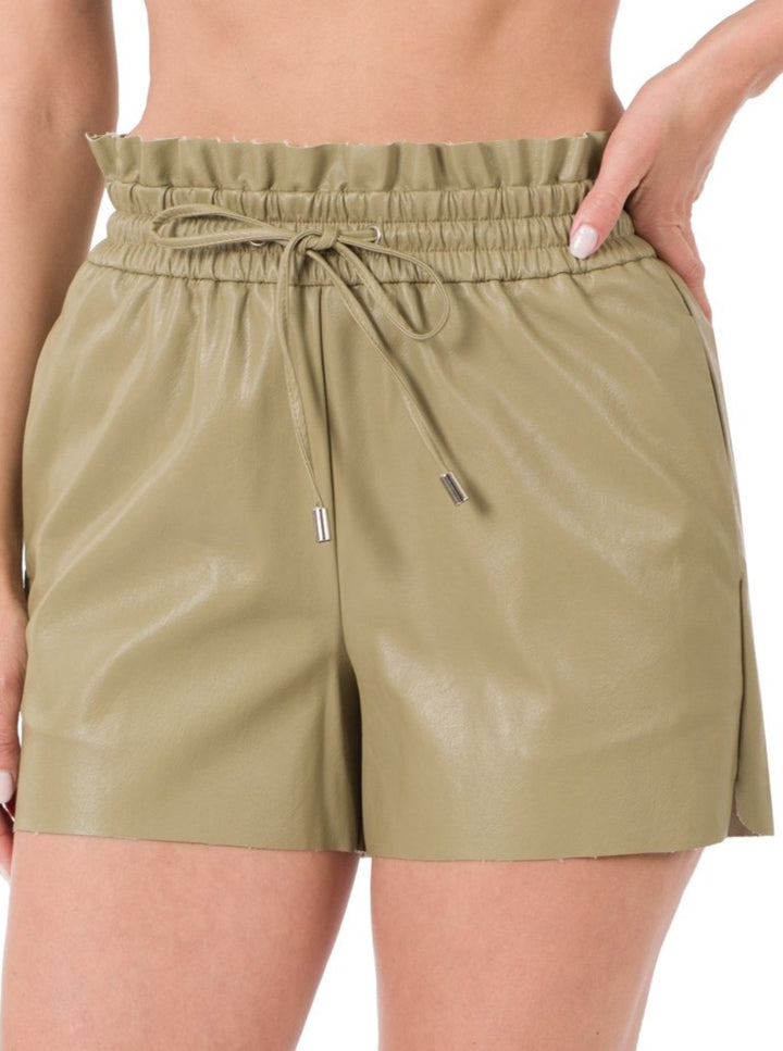 Vegan Leather Shorts 2.0