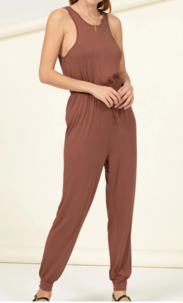 Summer Summertime Drawstring Jumpsuit