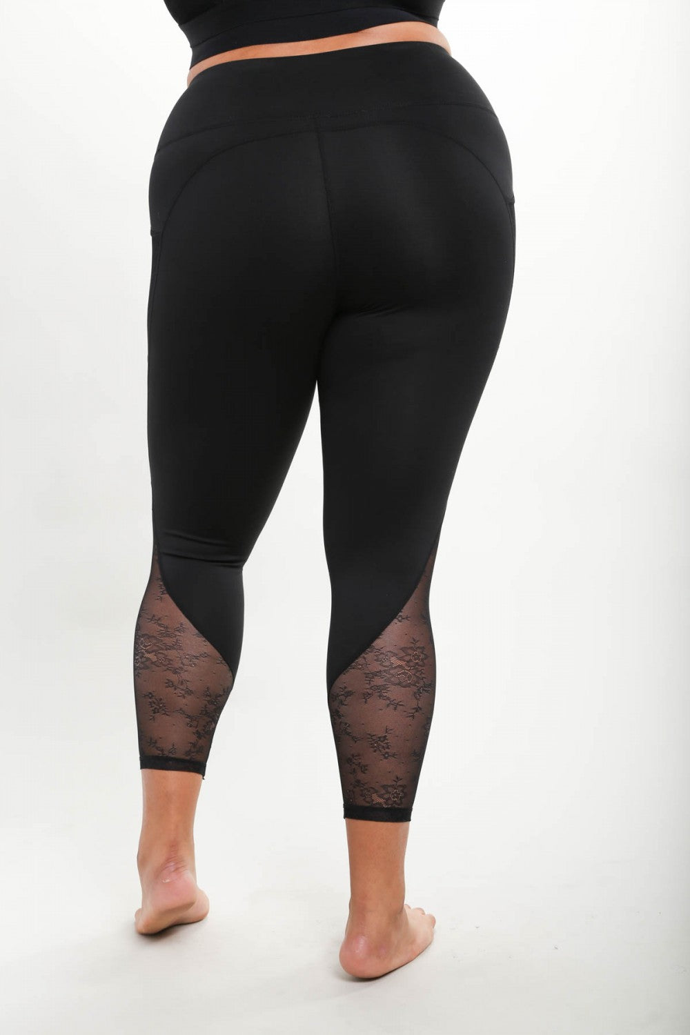 Floral & Lace Legging- Size Inclusive