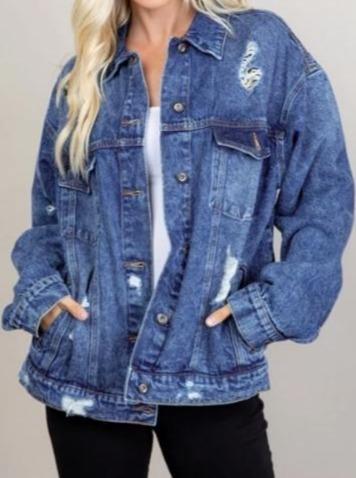 Oversized Denim Ain't Basic Jacket