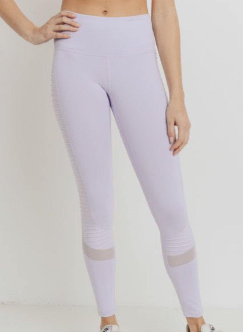 Moto Vibe Legging- Lavender - She's Bae Boutique